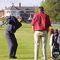 Tiger woods, at the De Vere Belfry Golf Club in England
