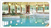 The indoor pool at De Vere Mottram Hall Hotel in Cheshire